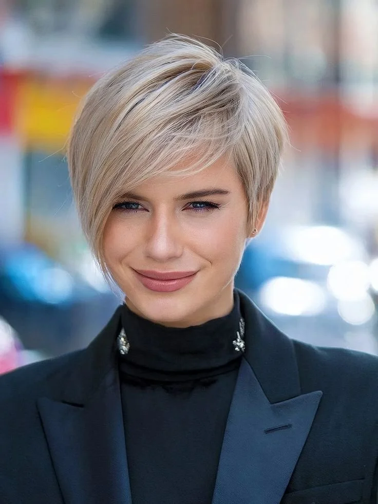 Asymmetrical Pixie With Texture Asymmetrical Pixie With Texture — Winter Haircuts for Thin Hair