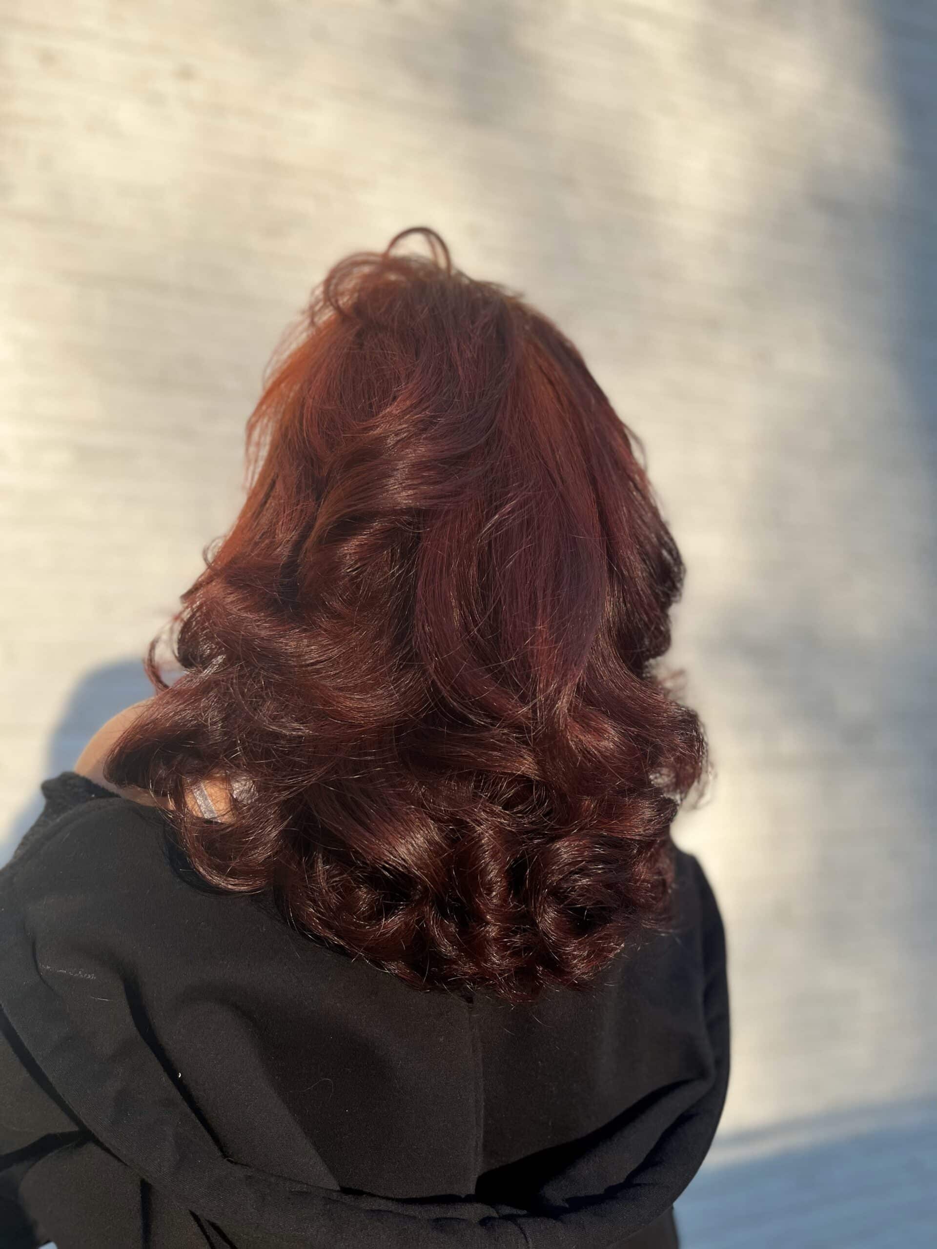 Deep Red with Copper Undertones Deep Red with Copper Undertones — Winter Red Hair Colors