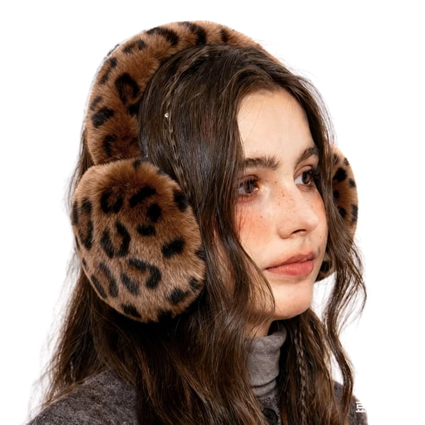 Bold Leopard Print with Turtleneck — Earmuffs Outfits