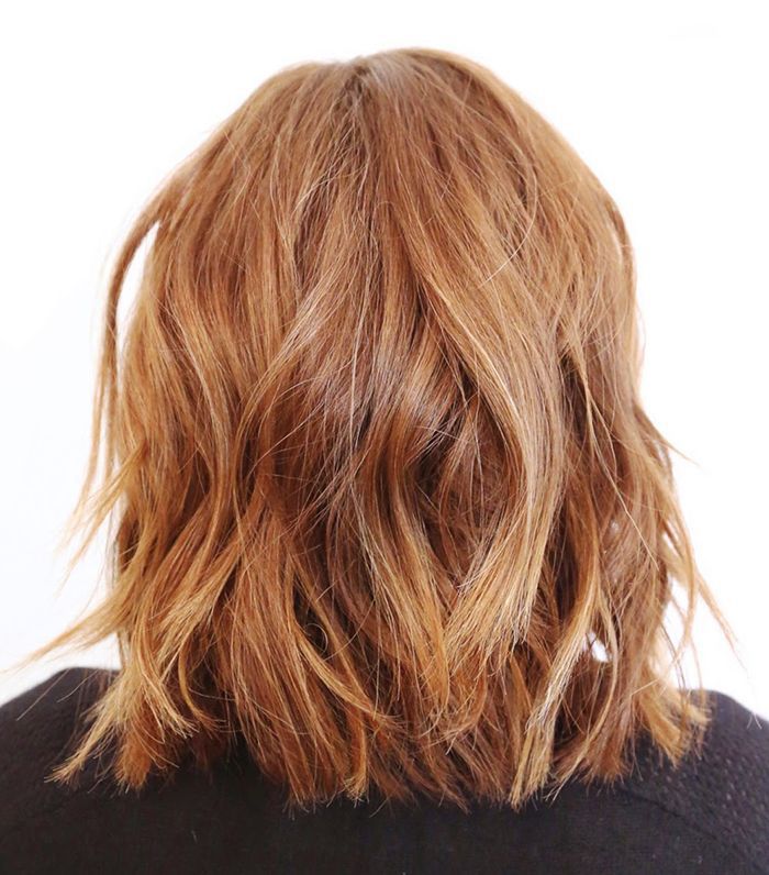 Wavy Bob with Copper and Blonde Dimension — Winter Hair Colors for Short Hair