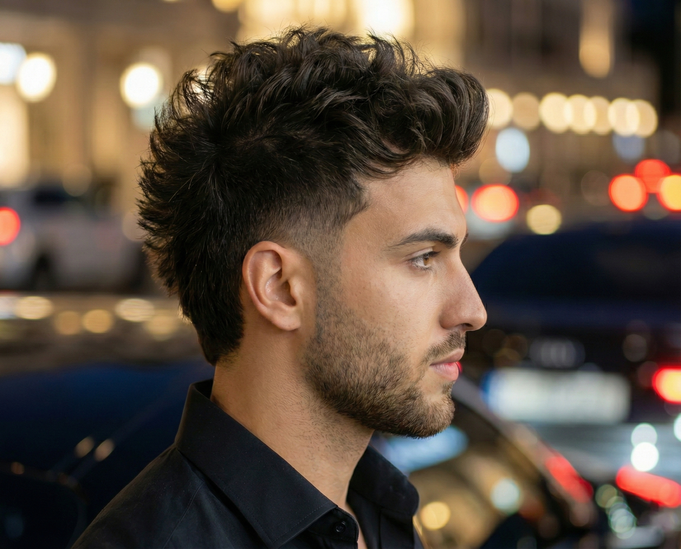Tousled Curls With Auburn Tones — Winter Haircuts for Men