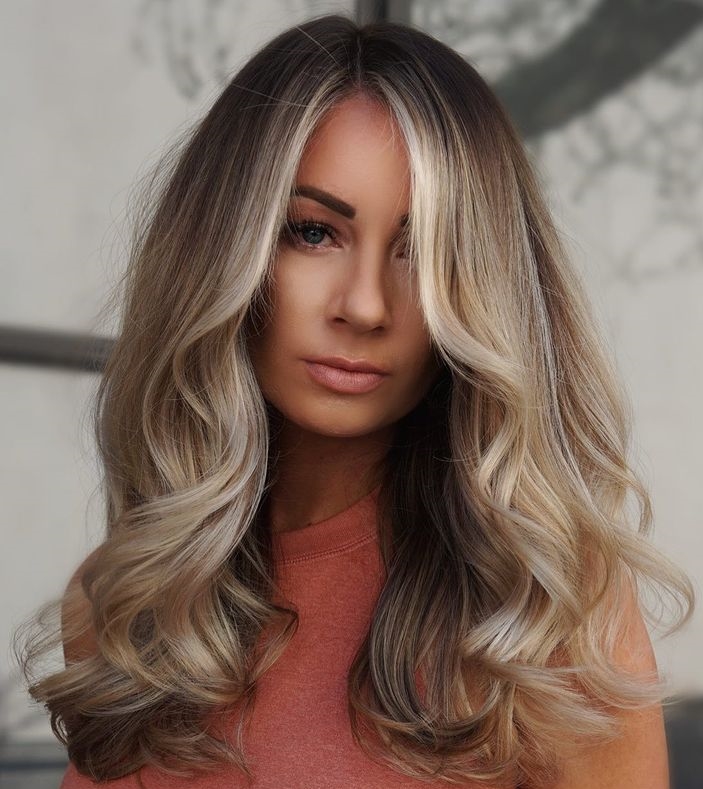 Dark Blonde With Face-Framing Highlights Dark Blonde With Face-Framing Highlights — Lowlights for Blonde Hair