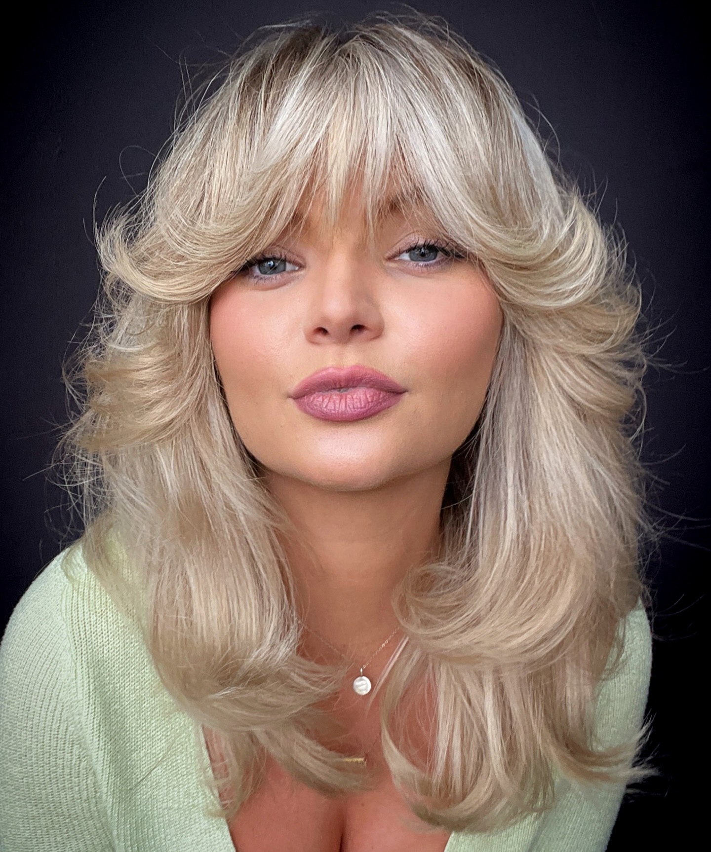 Ash Blonde With Soft Highlights — Winter Hair Colors for Plus Size Women