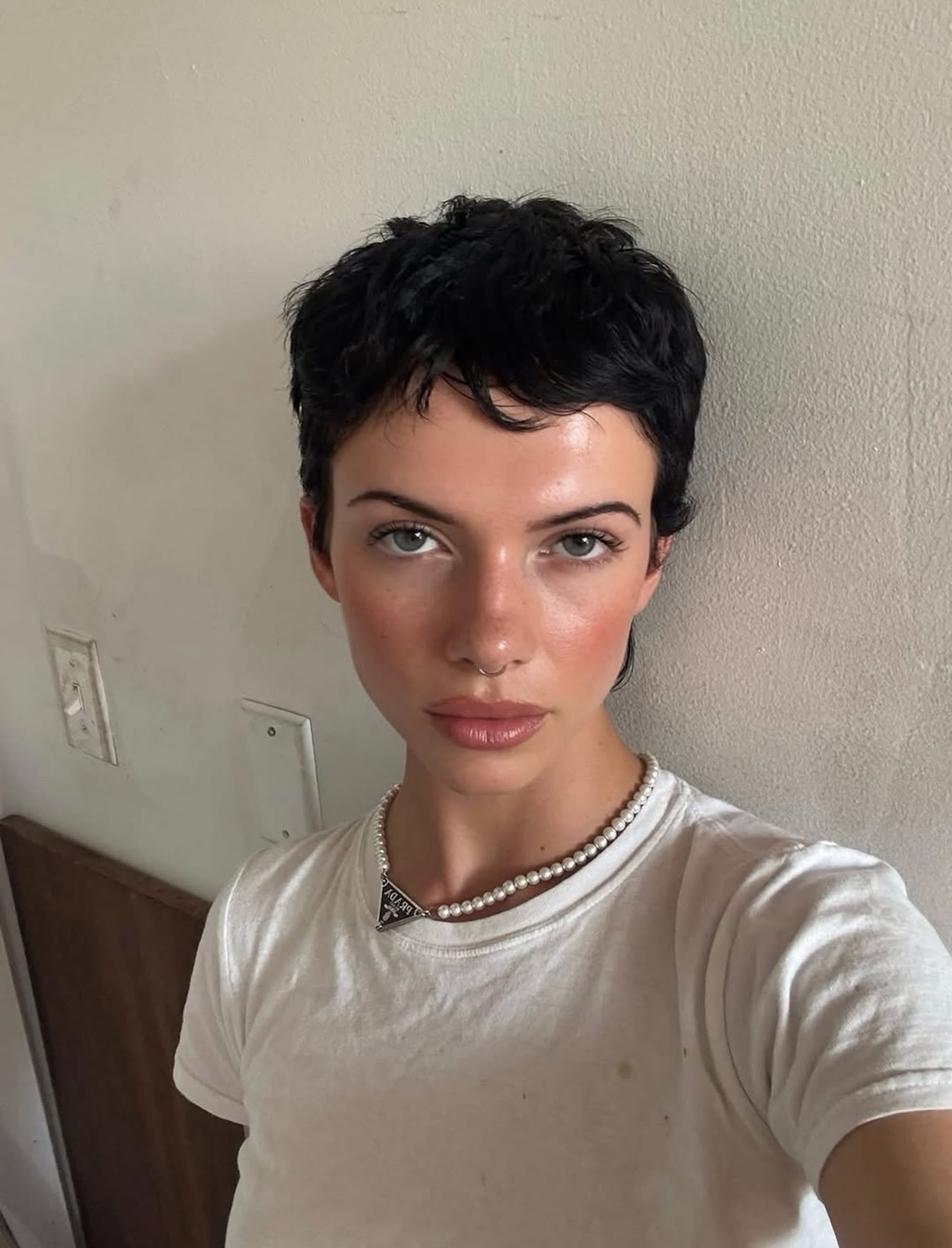 Choppy Black Pixie With Textured Crown Choppy Black Pixie With Textured Crown — Winter Pixie Haircuts
