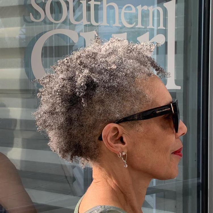 Effortless Salt and Pepper Pixie — Winter Hairstyles for Women Over 50