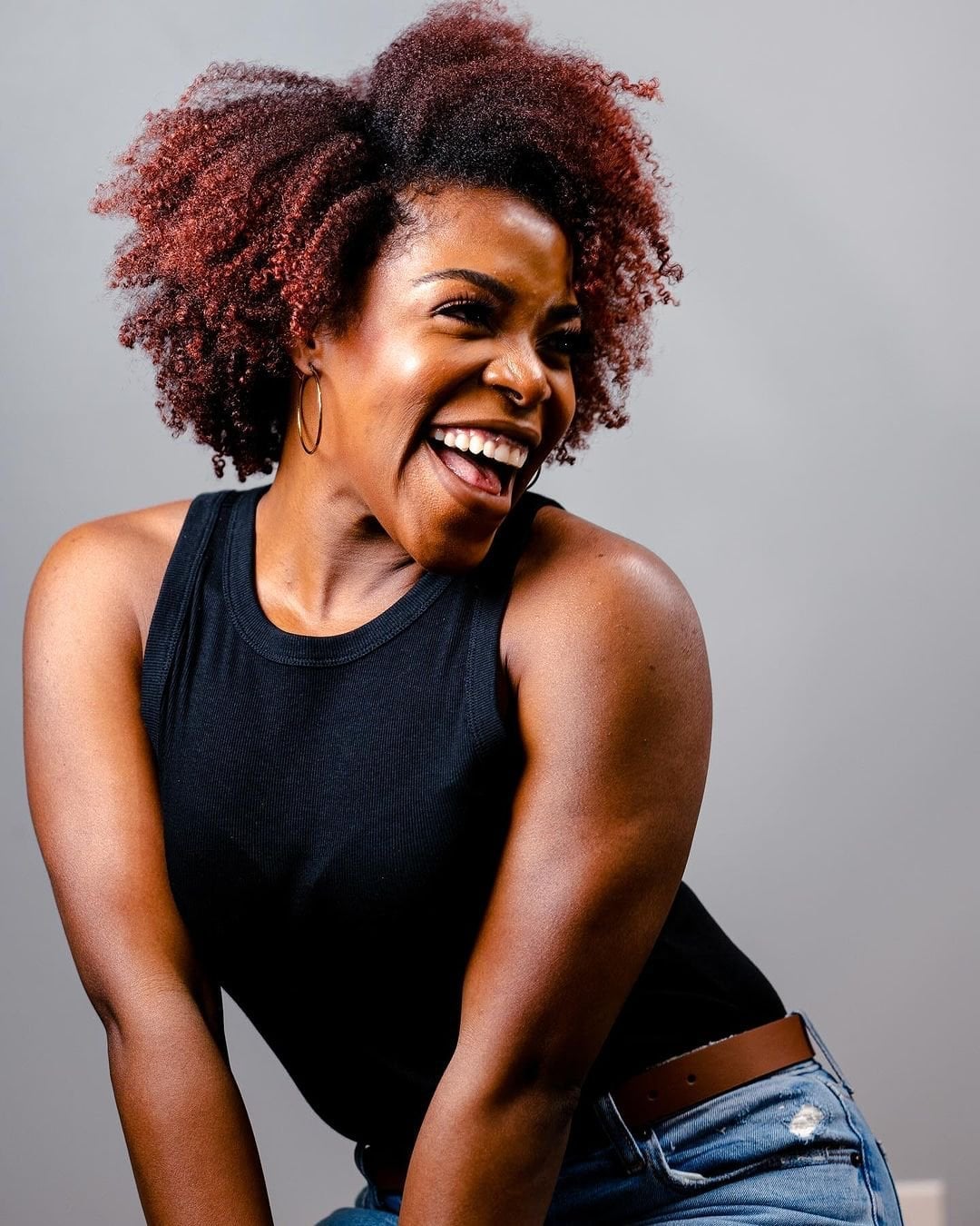 Short Layered Cut in Reddish-Brown Short Layered Cut in Reddish-Brown — Aesthetic 4c Hair