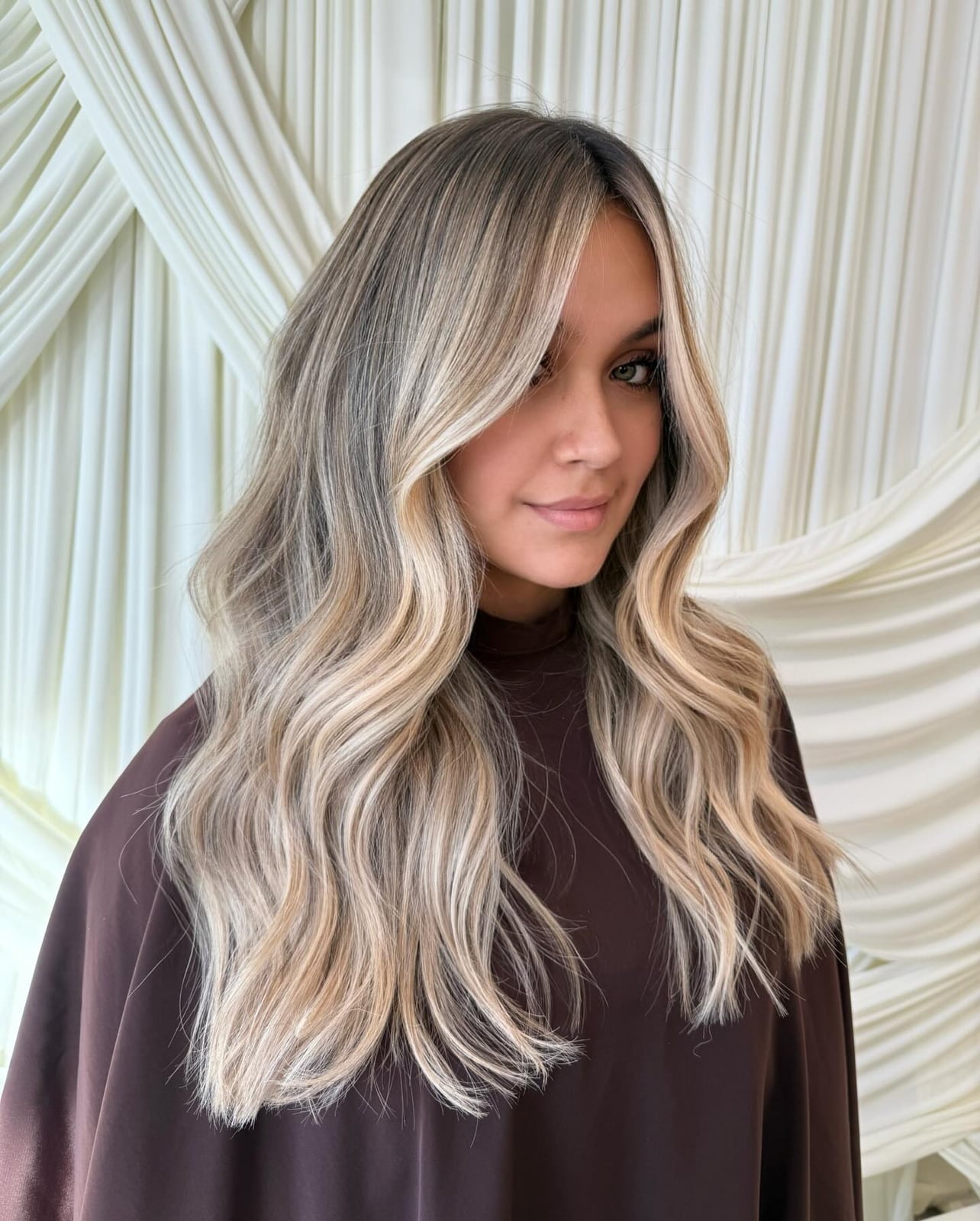 Collarbone Creamy Vanilla Blonde With Balayage Collarbone Creamy Vanilla Blonde With Balayage — Aesthetic Blonde Hair