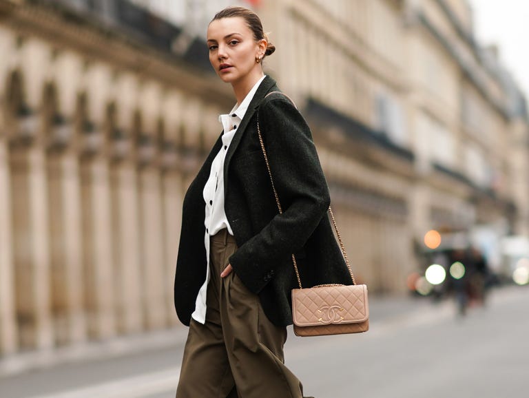 Oversized Blazer with Tailored Trousers Oversized Blazer with Tailored Trousers — Aesthetic Going Out Outfits Night