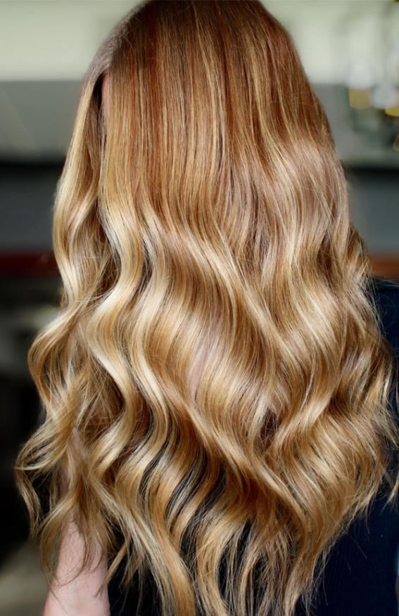 Rich Golden Blonde With Dimensional Highlights Rich Golden Blonde With Dimensional Highlights — Aesthetic Golden Blonde Hair