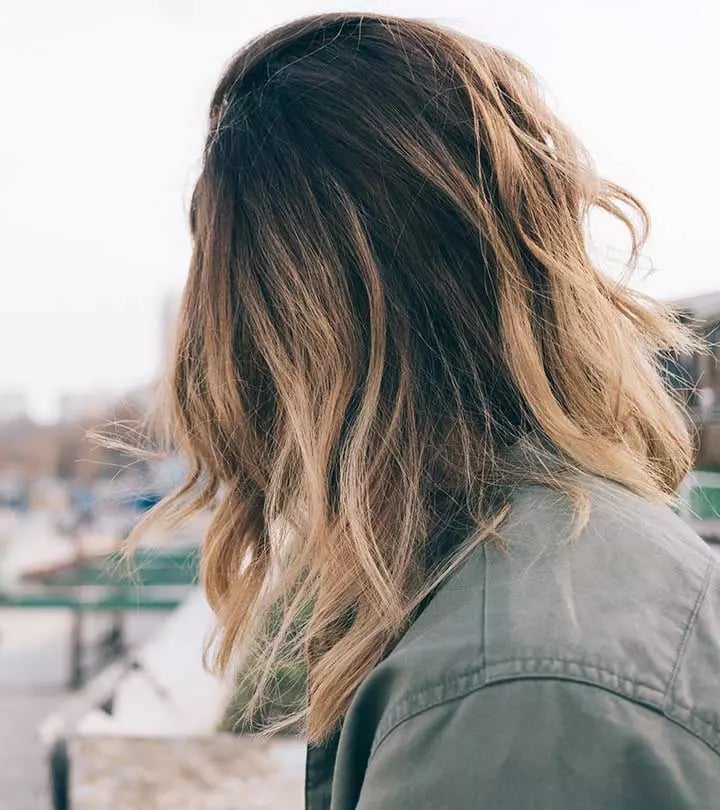 Shoulder Length Lob With Ombré Color — Aesthetic Highlighting Hair