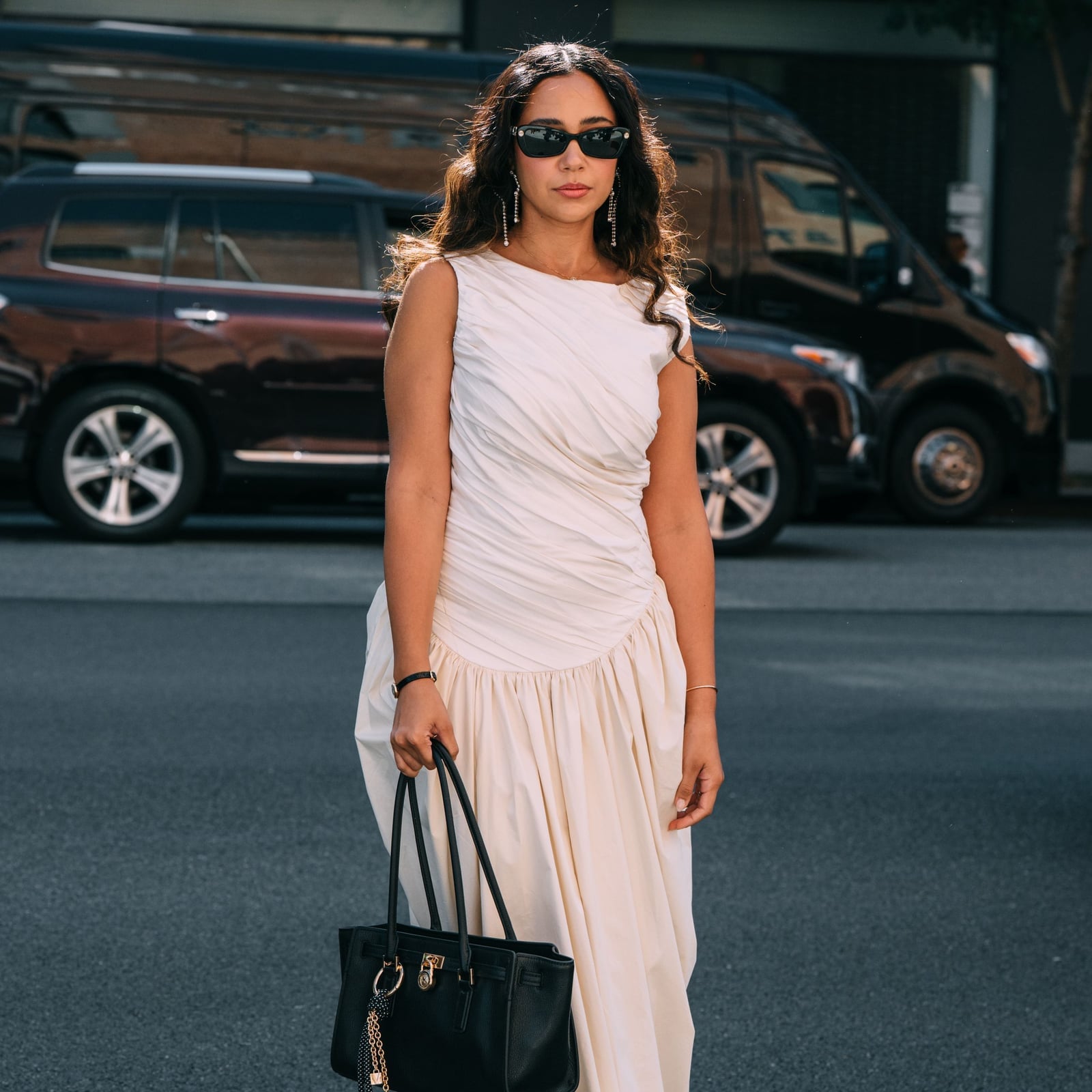 Off-white Asymmetrical Linen Dress with Draped Detail Off-white Asymmetrical Linen Dress with Draped Detail — Aesthetic Linen Dress