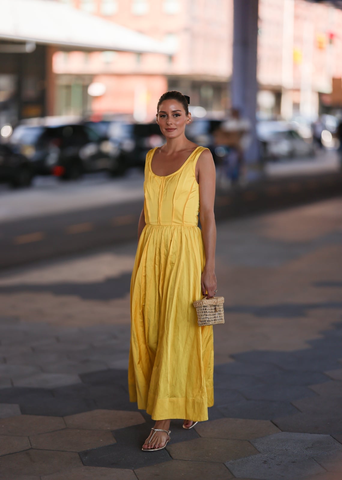 Yellow Sleeveless Linen Maxi Dress with A-line Silhouette Yellow Sleeveless Linen Maxi Dress with A-line Silhouette — Aesthetic Linen Dress