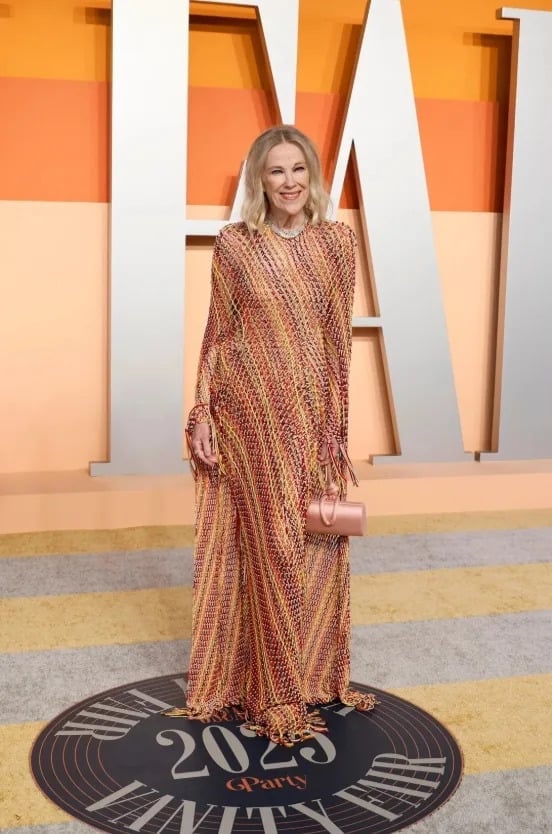 Crocheted Knit Dress In Vibrant Colors — Aesthetic Red Carpet Dresses