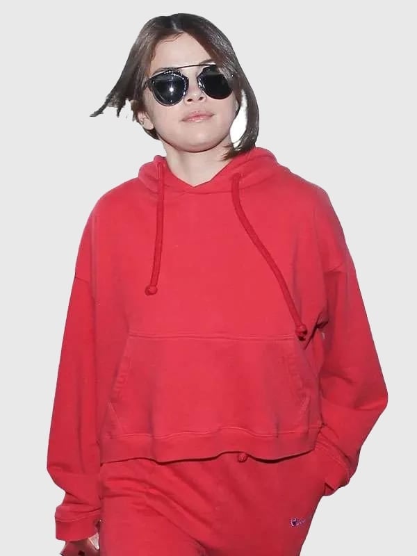 Bright Red Oversized Cropped Hoodie Bright Red Oversized Cropped Hoodie — Aesthetic Red Hoodie Outfit
