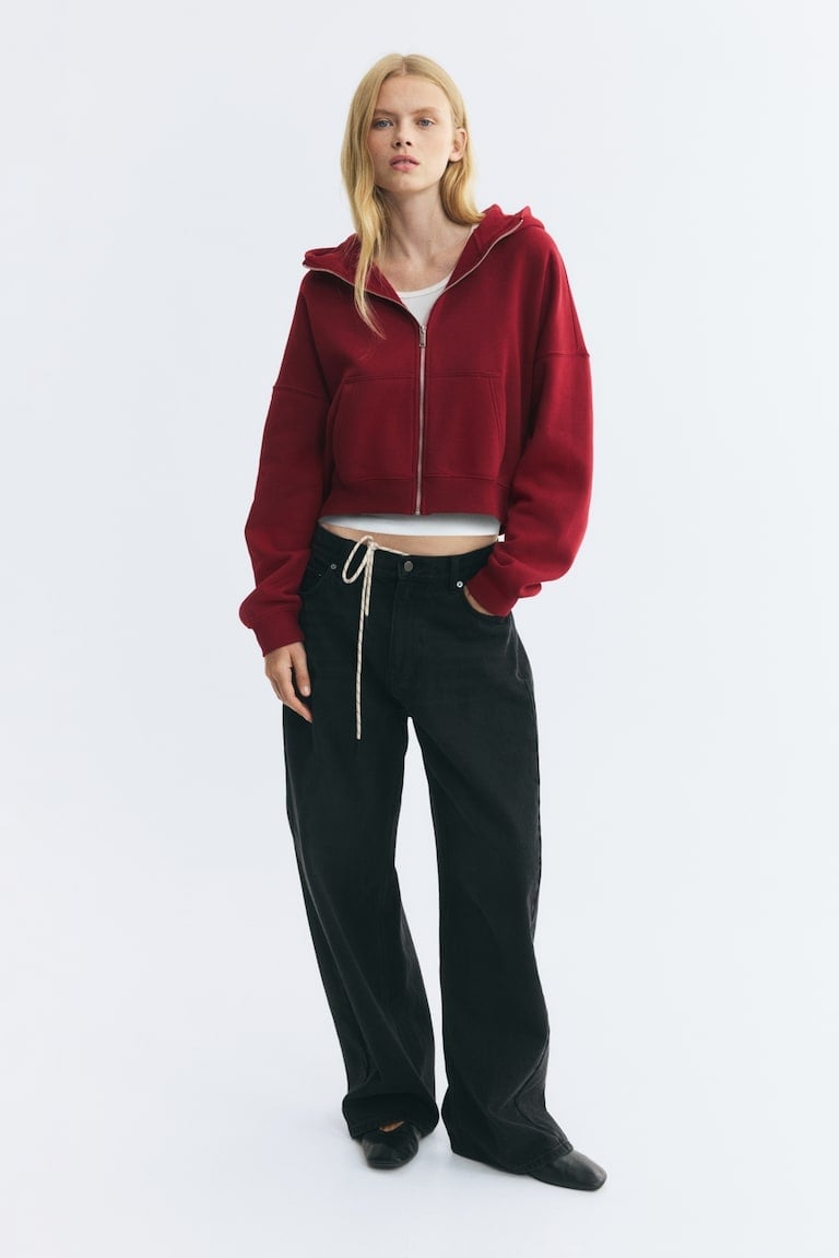 Oversized Red Hoodie with Black Pants Oversized Red Hoodie with Black Pants — Aesthetic Red Hoodie Outfit