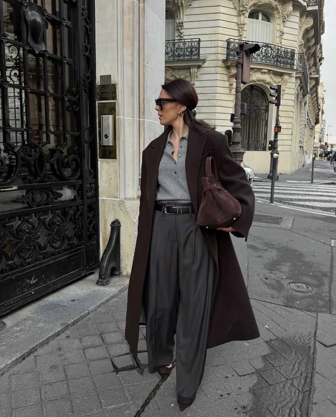 Grey And Brown Outfit Inspiration | Cool Chic Style Fashion