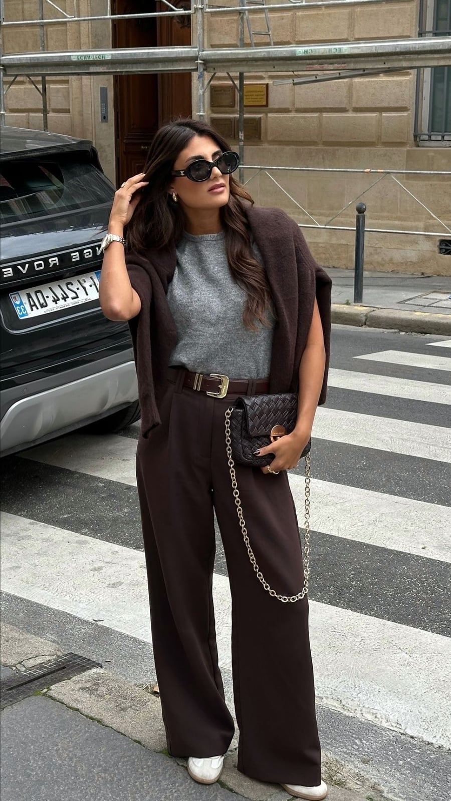 Draped Cardigan and Wide Trousers for Relaxed Comfort — Aesthetic Style Inspo