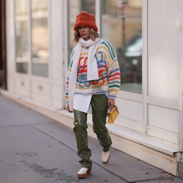 Bold Sweater and Faux Leather Pants for a Fashionable Statement — Aesthetic Style Inspo