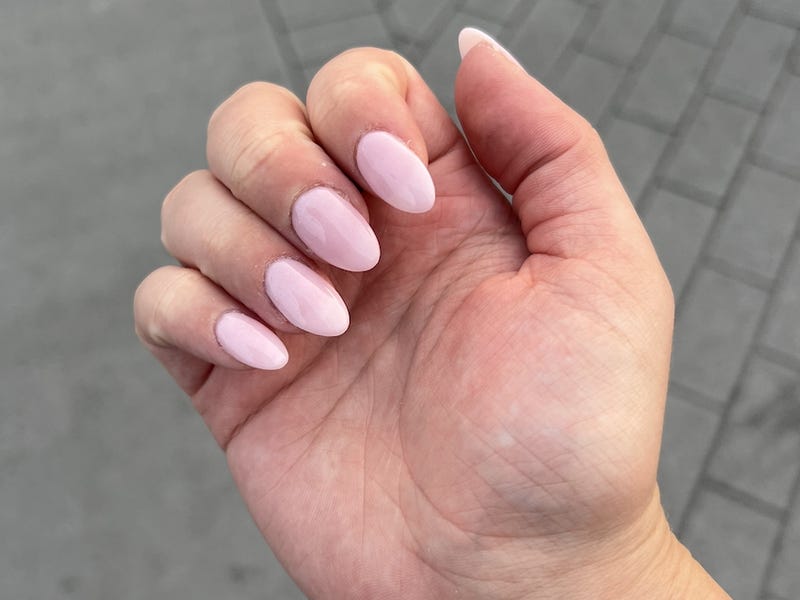 Soft Pastel Pink Oval Nails Soft Pastel Pink Oval Nails — Aesthetic University Nails
