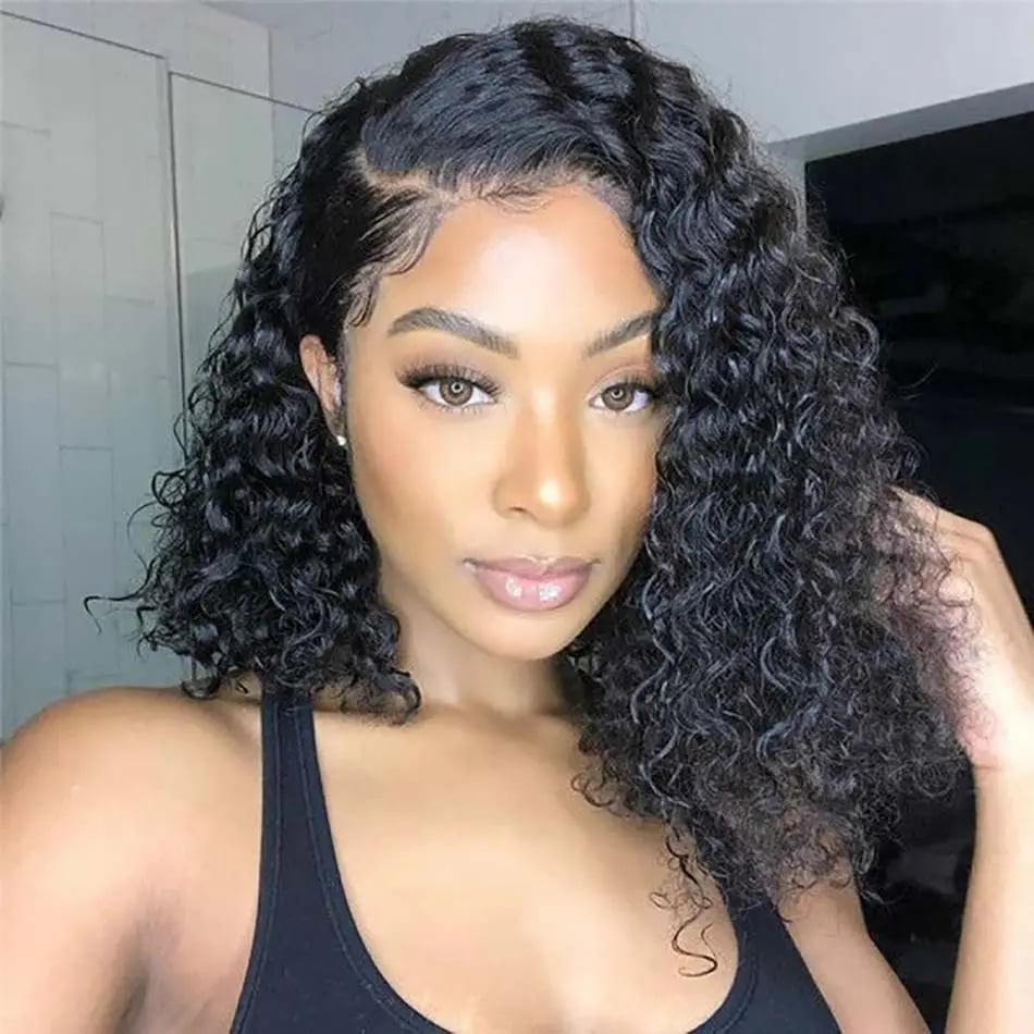 Collarbone Layered Bob With Side Bangs — Black Wig Ideas
