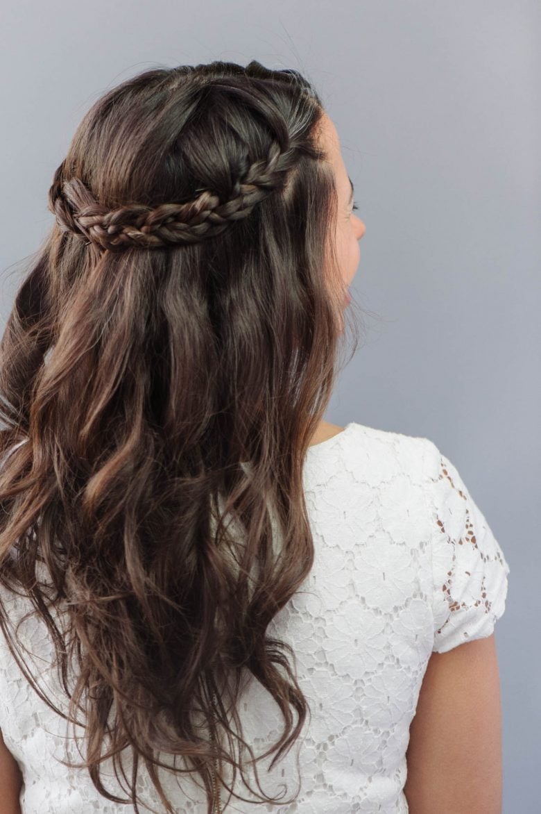 Romantic Dark Brown Braided Crown Romantic Dark Brown Braided Crown — Braids Easy Ideas