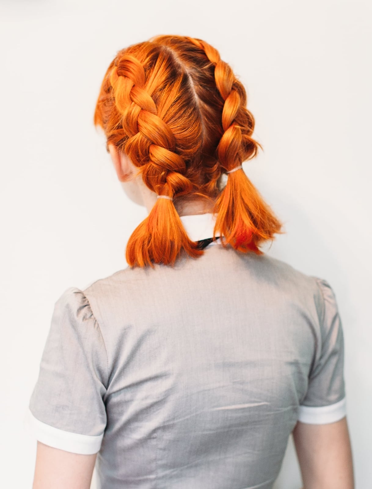 Vibrant Orange Chin Length Double Dutch Braids Vibrant Orange Chin Length Double Dutch Braids — Braids Easy Ideas