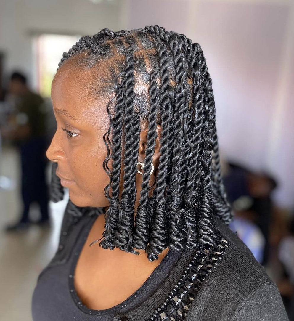 Black Collarbone Defined Twists Black Collarbone Defined Twists — Braids Easy Ideas