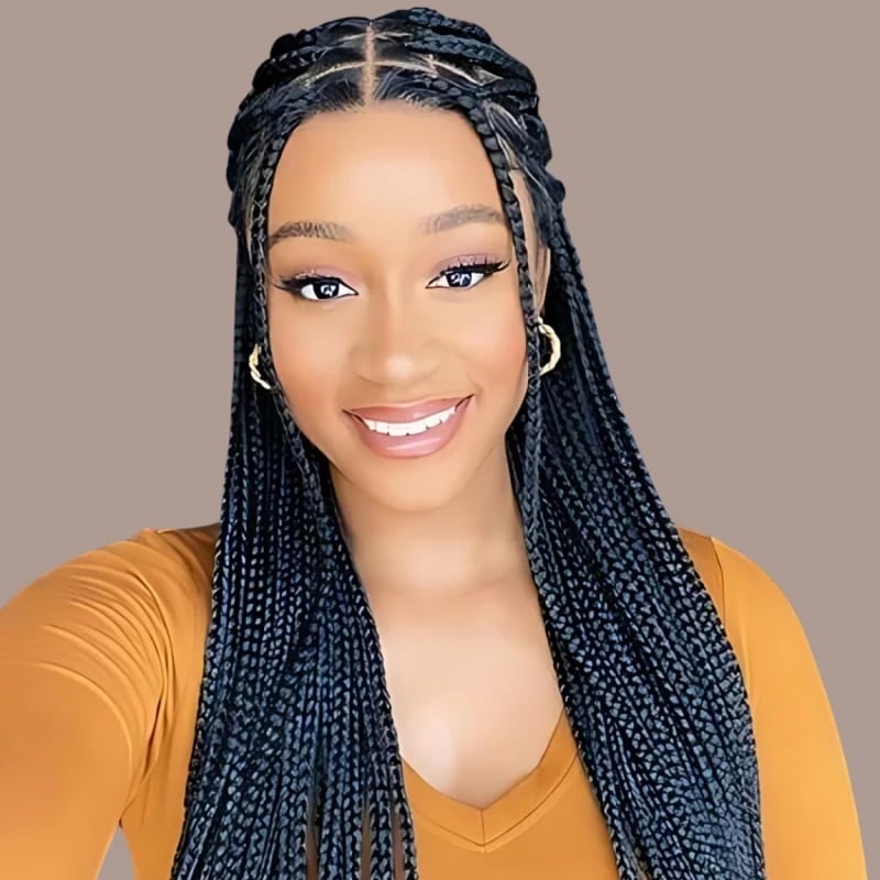 Practical Mid-Back Small Box Braids Practical Mid-Back Small Box Braids — Braids to the Back Ideas
