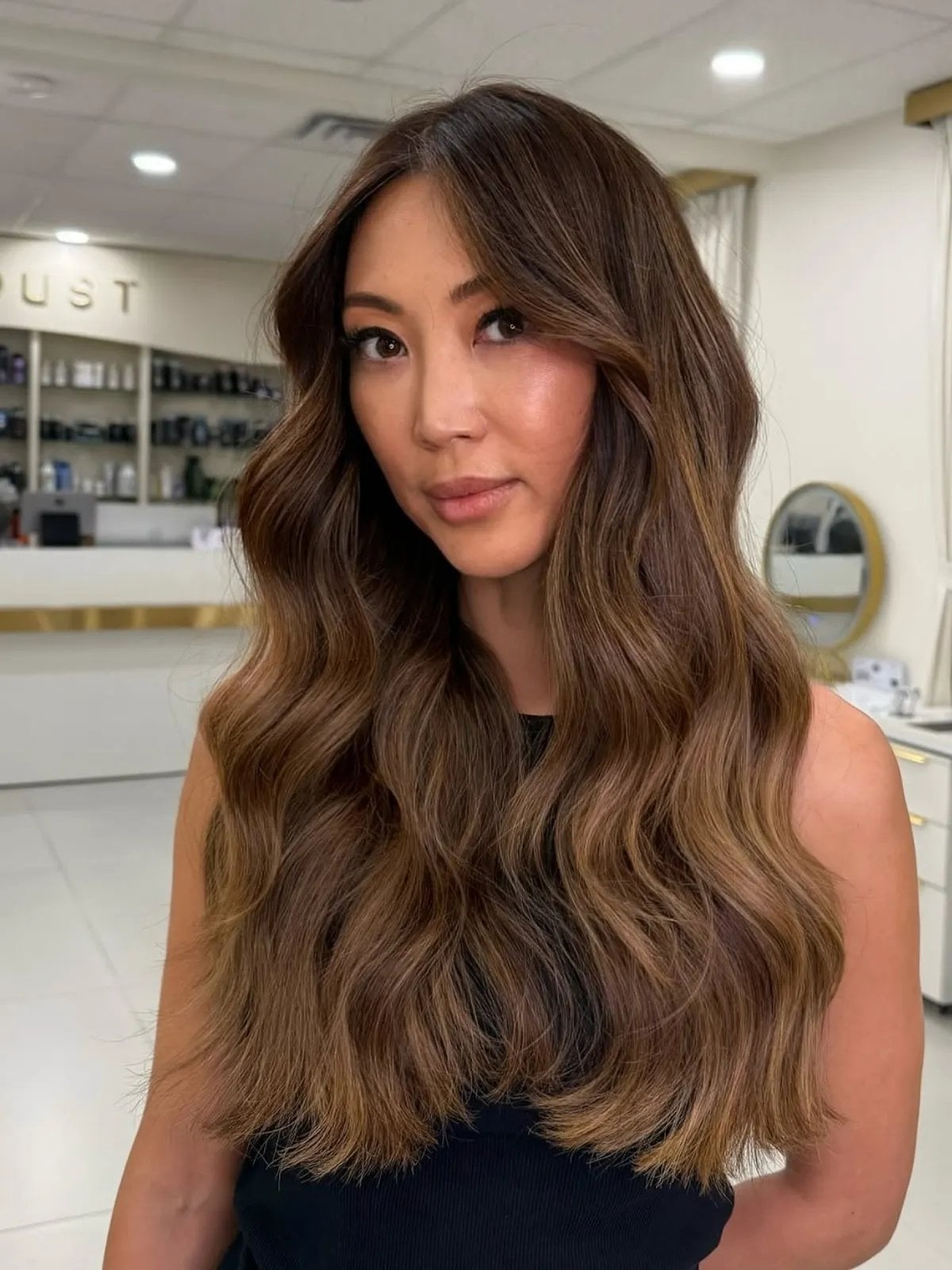 Medium Brown With Lighter Balayage — Brunette Hair Inspiration