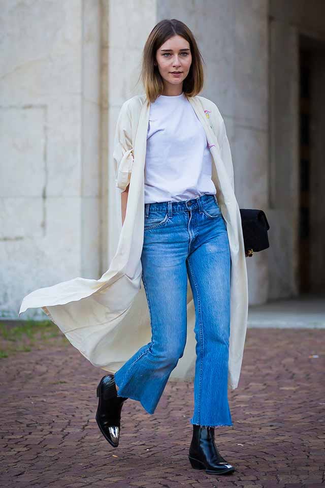 Cream Duster Coat with Straight-Leg Jeans Cream Duster Coat with Straight-Leg Jeans — Chic Style Inspo