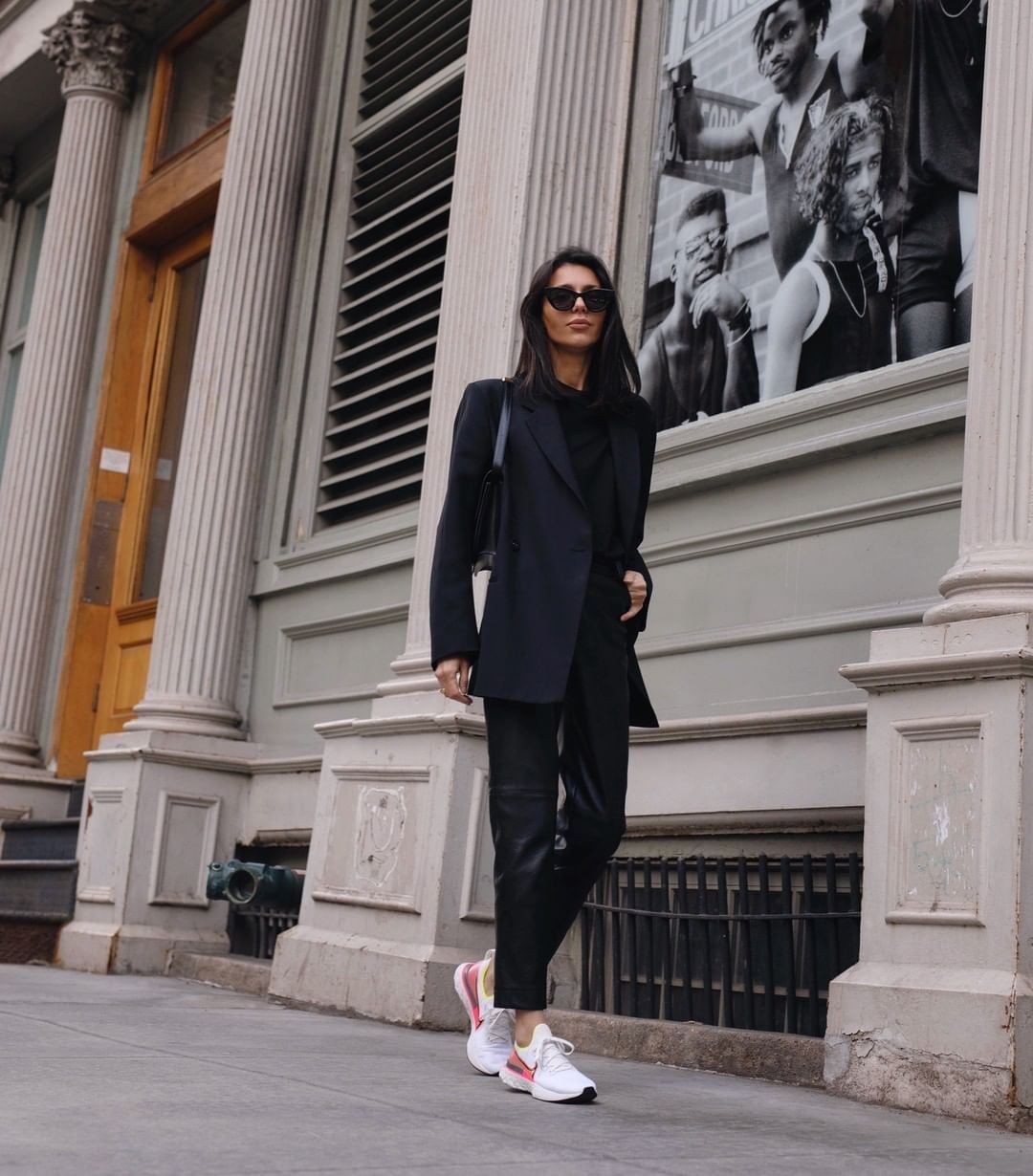 Black Oversized Blazer with Tapered Trousers Black Oversized Blazer with Tapered Trousers — Chic Style Inspo
