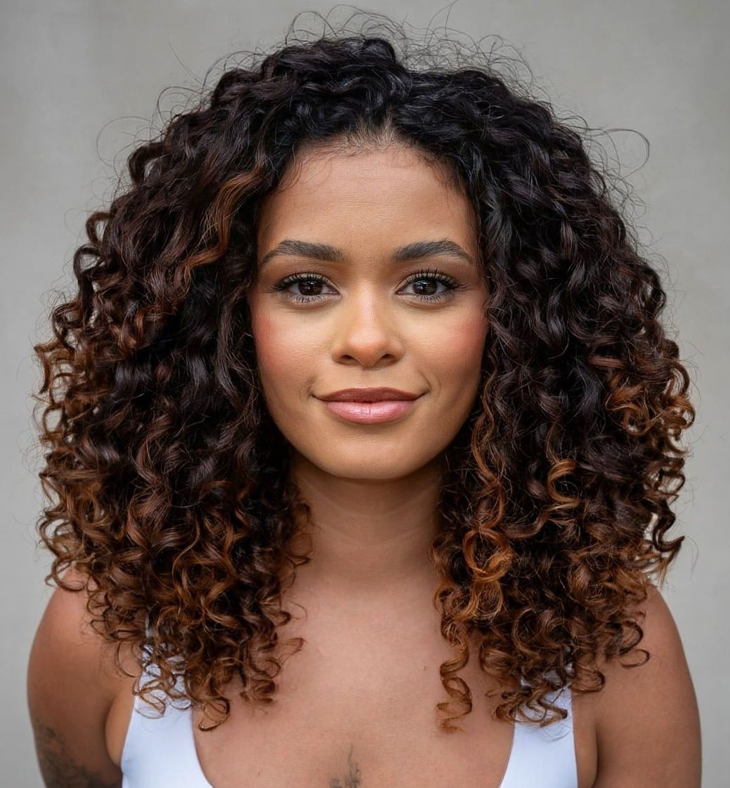 Collarbone Layers With Auburn Highlights — Classy 3b Hair