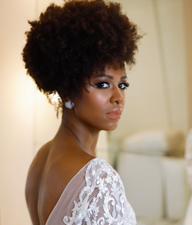 Large Voluminous Afro Updo Large Voluminous Afro Updo — Classy 4b Hairstyles