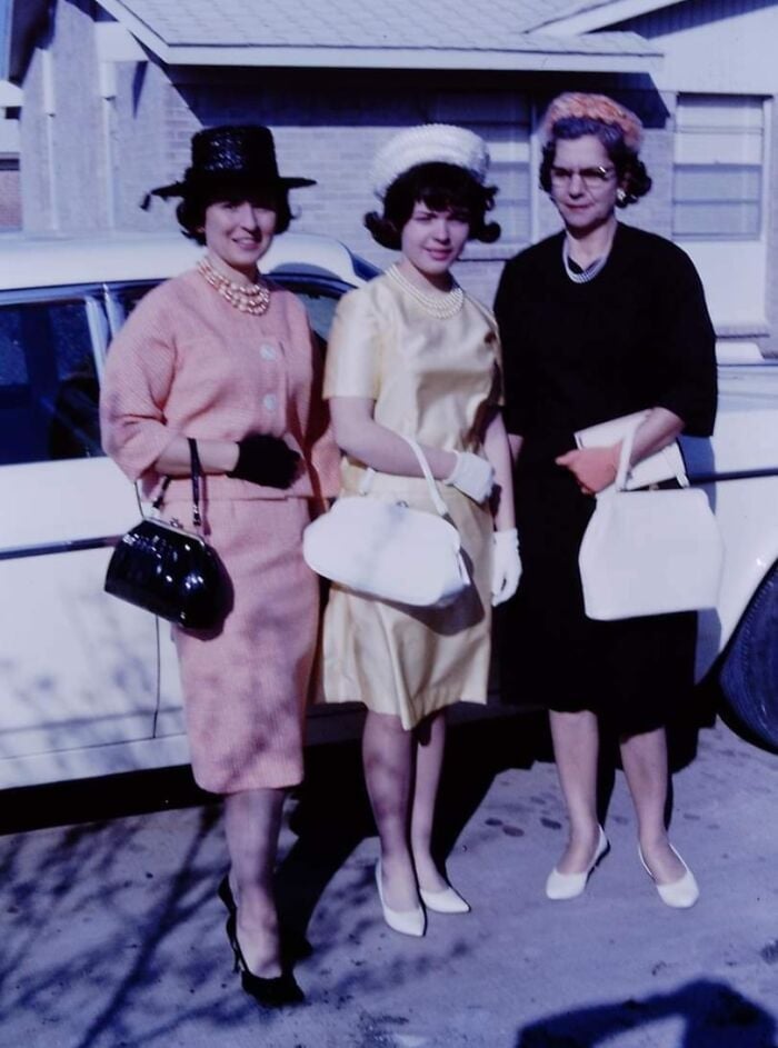 Textured Sheath Dress with Matching Hat — Classy 60s Outfits