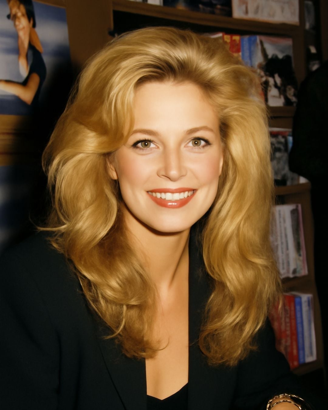 Collarbone Honey Blonde Blowout With Curtain Bangs Collarbone Honey Blonde Blowout With Curtain Bangs — Classy 90s Blowout Hair