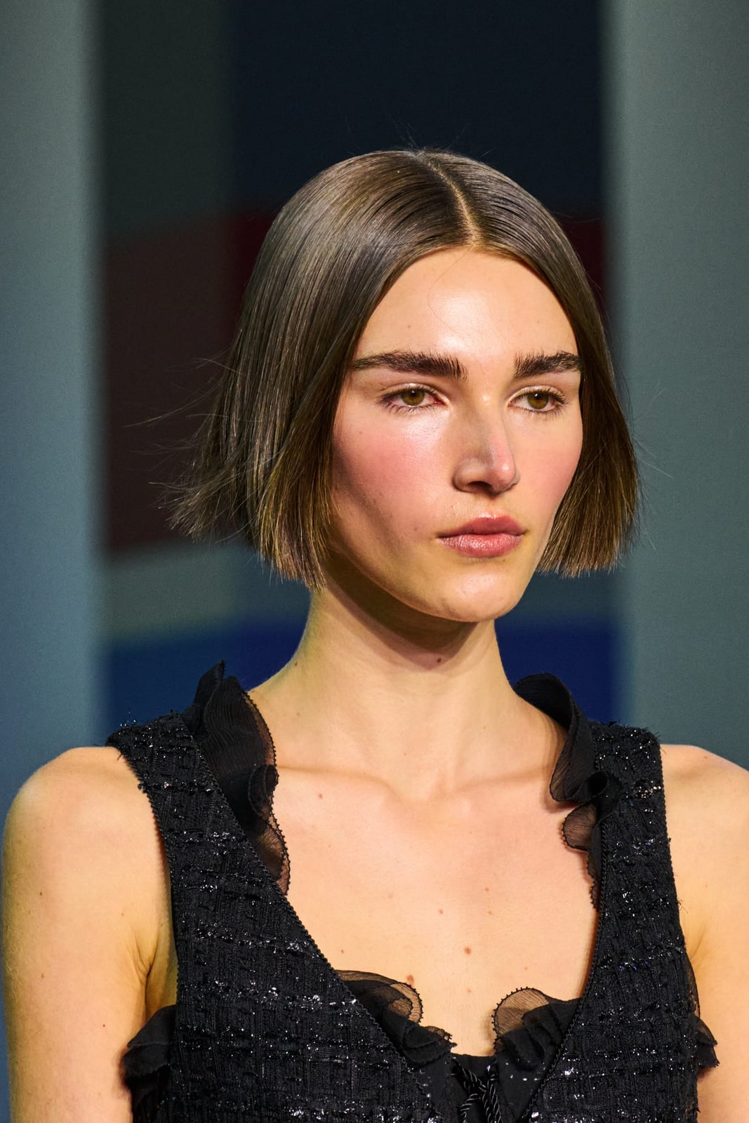 Ash Blonde Chin Bob Voluminous Blowout Ash Blonde Chin Bob Voluminous Blowout — Classy A-Line Bob