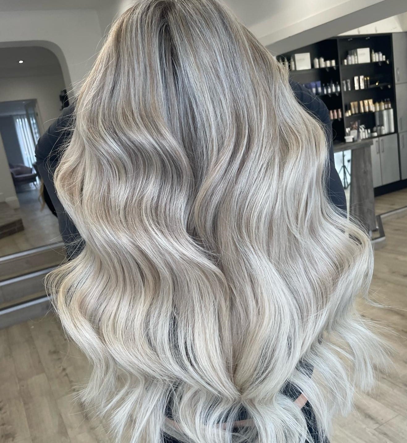 Mid-Back Ash Blonde Balayage On Fine Hair Mid-Back Ash Blonde Balayage On Fine Hair — Classy Ash Blonde