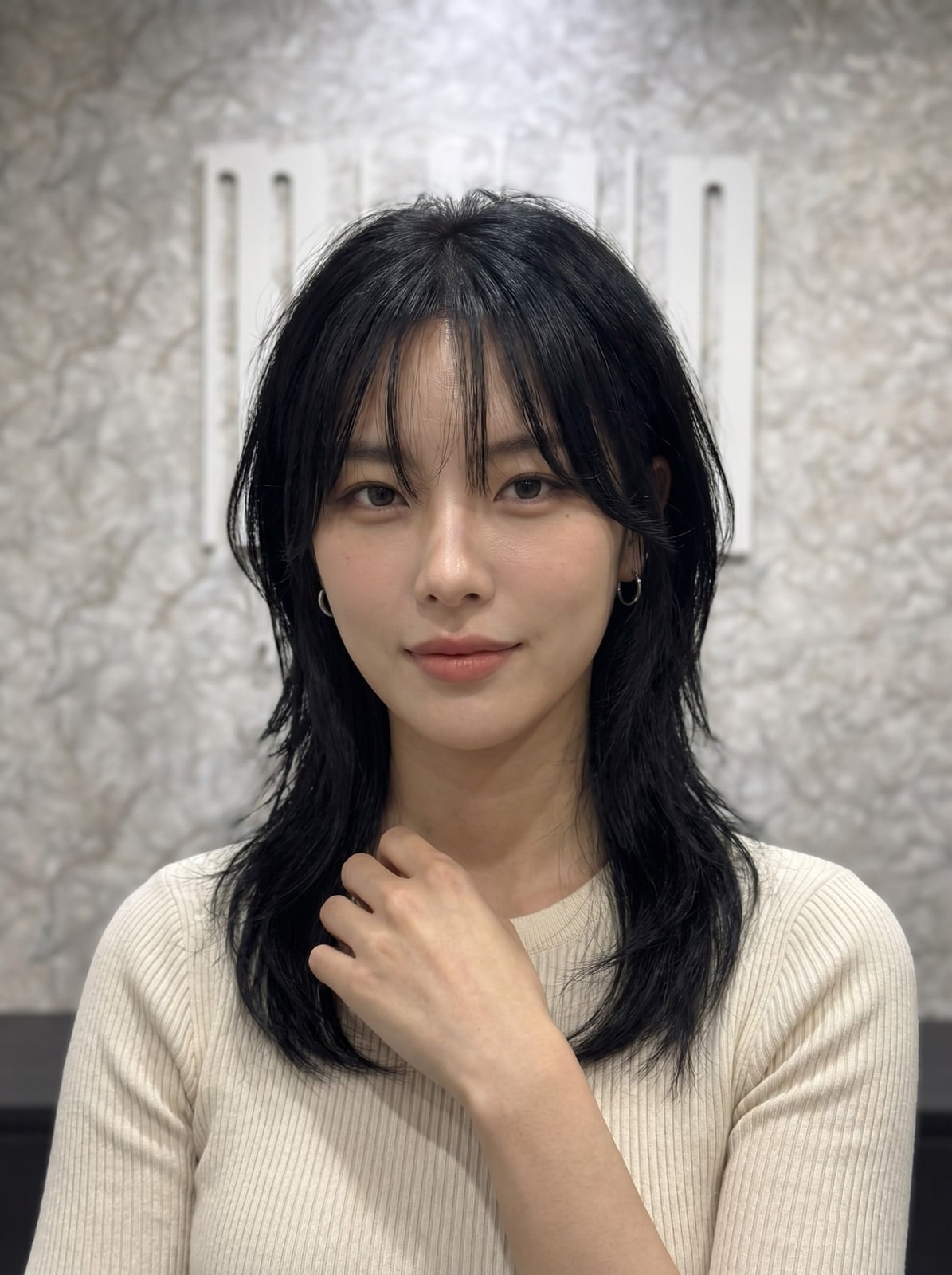 Collarbone Layered Shag With Curtain Bangs — Classy Asian Haircuts