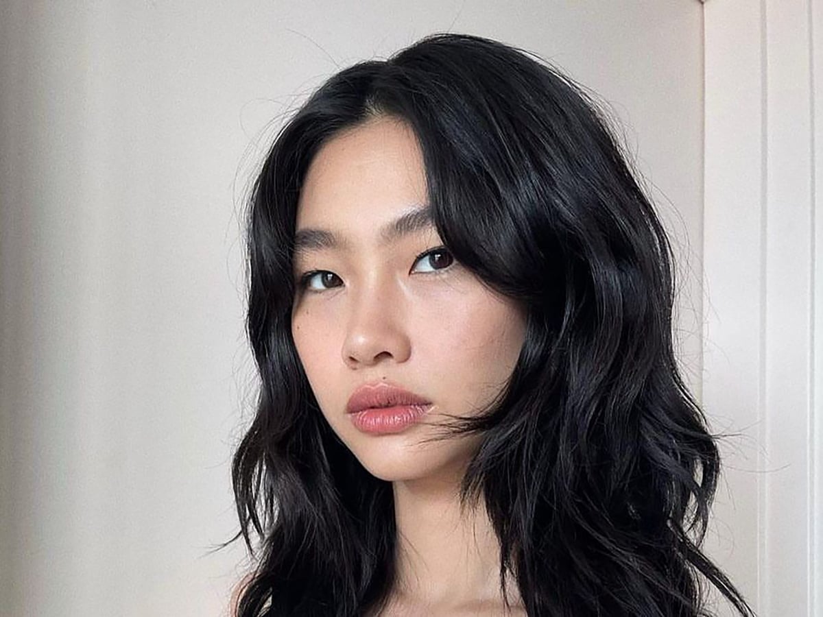 Collarbone Shag With Curtain Bangs and Natural Texture — Classy Asian Haircuts