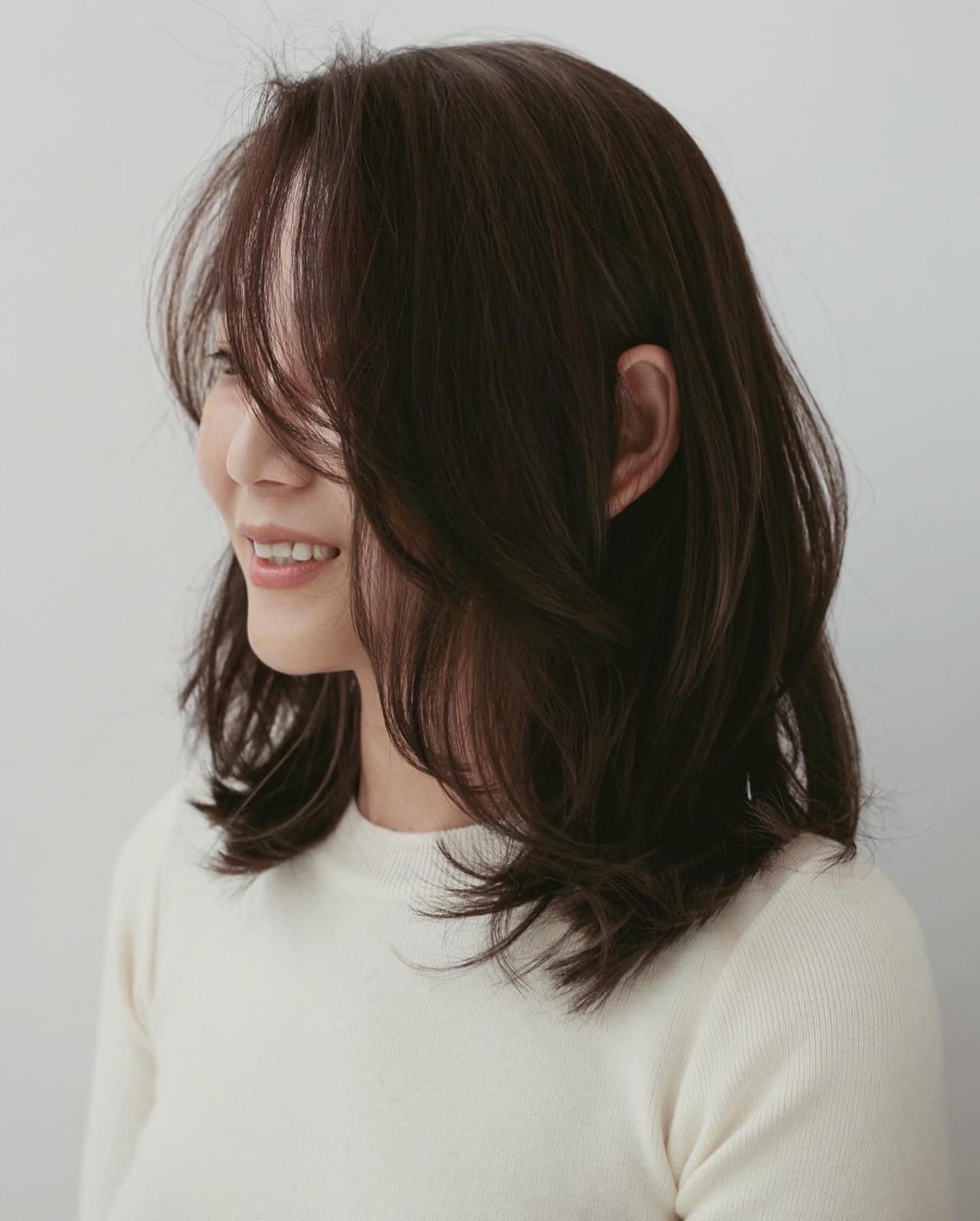 Collarbone Layered Cut With Wispy Bangs — Classy Asian Haircuts