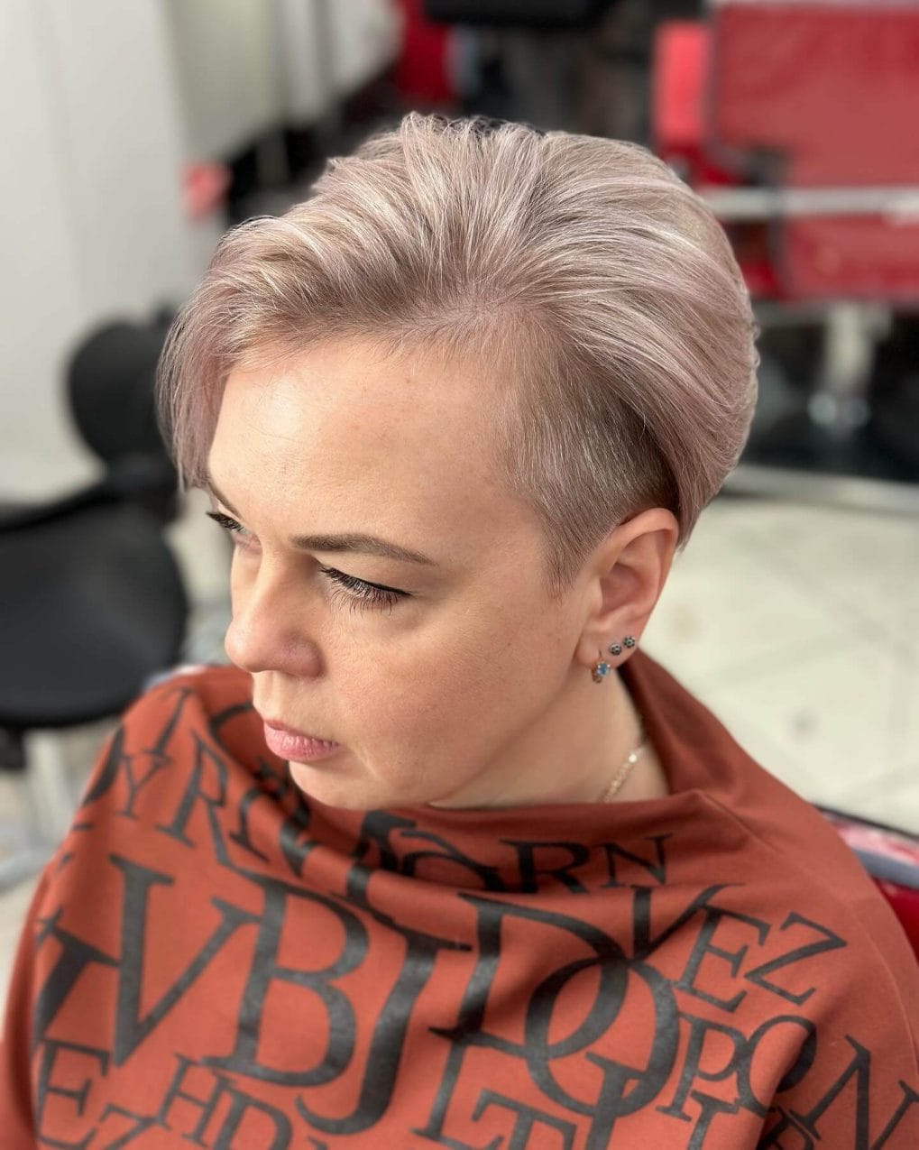 Sleek Light Blonde Asymmetrical Pixie Sleek Light Blonde Asymmetrical Pixie — Classy Asymmetrical Pixie