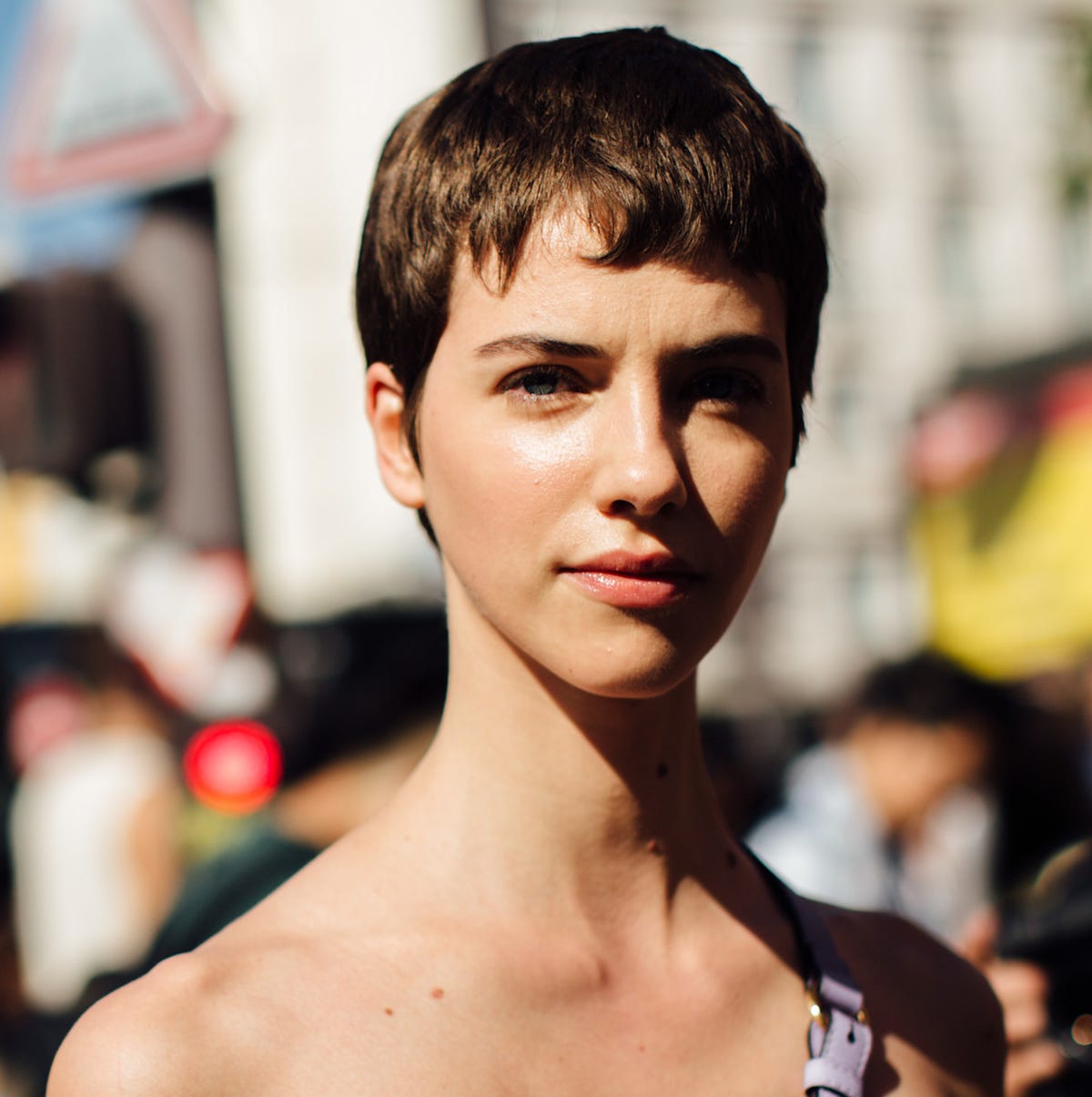 Choppy Dark Brown Pixie Cut Choppy Dark Brown Pixie Cut — Classy Asymmetrical Pixie