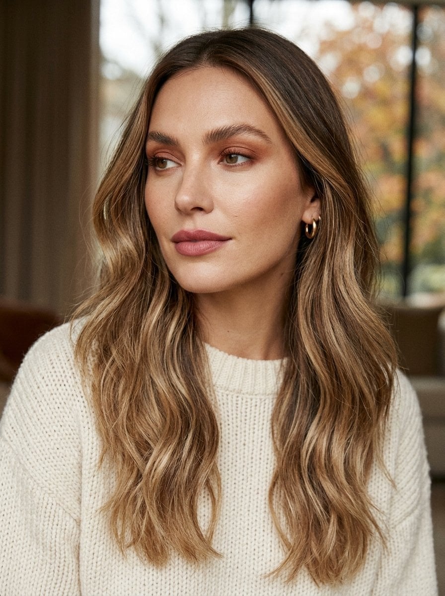 Chunky Knit Sweater with Honey Babylights Chunky Knit Sweater with Honey Babylights — Classy Babylights