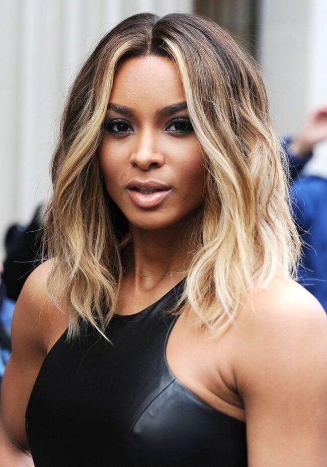 Ash Blonde Balayage Lob With Dark Roots, Collarbone, Close-Up Take Ash Blonde Balayage Lob With Dark Roots, Collarbone, Close-Up Take — Classy Balayage Highlights