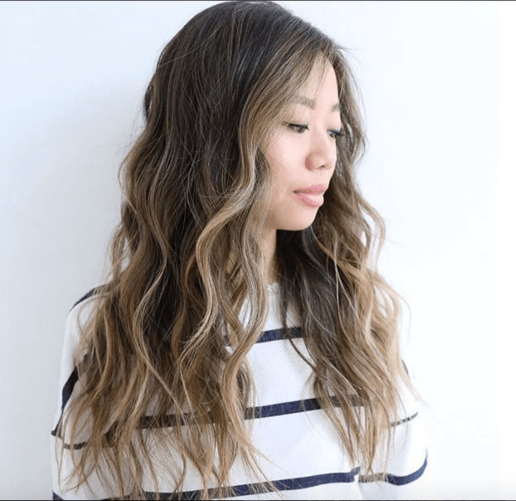 Dark Brown Mid-Back With Caramel Ash Balayage and Long Layers Dark Brown Mid-Back With Caramel Ash Balayage and Long Layers — Classy Balayage Highlights