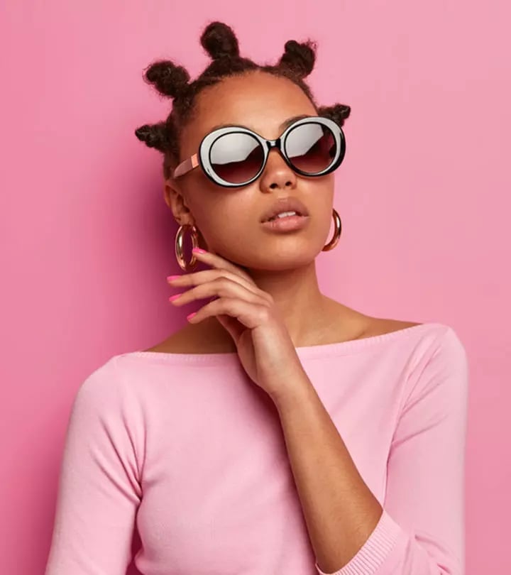 Bantu Knots with a Pink Knit Top and Sunglasses Bantu Knots with a Pink Knit Top and Sunglasses — Classy Bantu Knots
