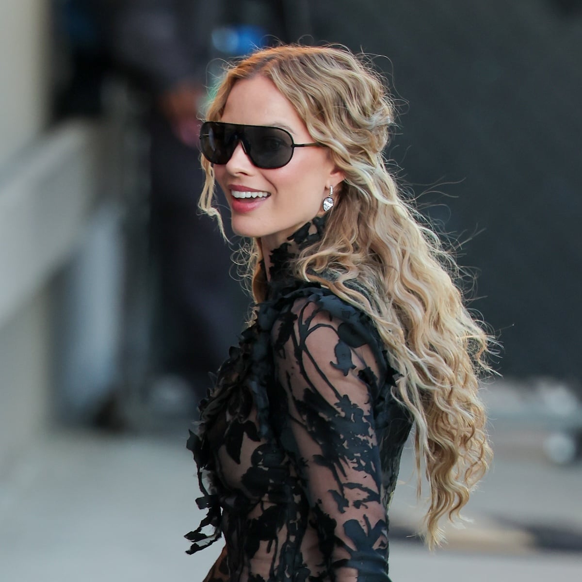 Sheer Black Lace Top with Windswept Waves Sheer Black Lace Top with Windswept Waves — Classy Beach Waves