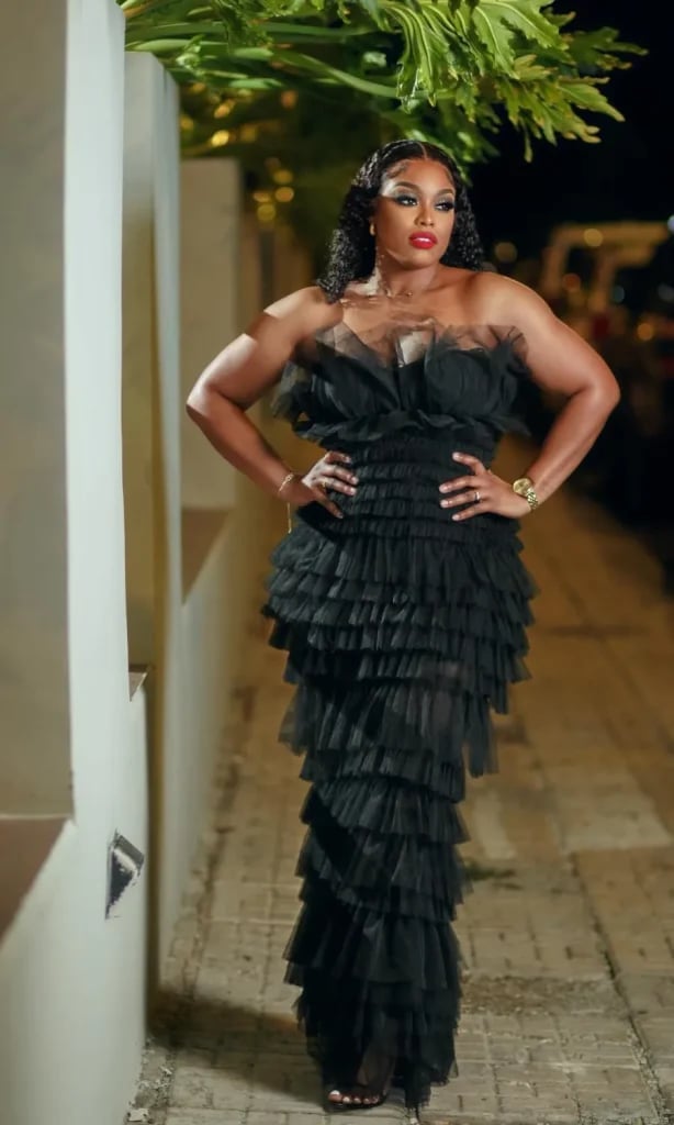Tiered Tulle Maxi Gown for a Grand Birthday Tiered Tulle Maxi Gown for a Grand Birthday — Classy Birthday Outfits Black Women