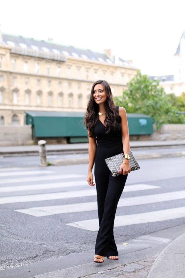 Sleeveless Wide-Leg Jumpsuit for Cocktail Parties Sleeveless Wide-Leg Jumpsuit for Cocktail Parties — Classy Black Jumpsuit Outfit