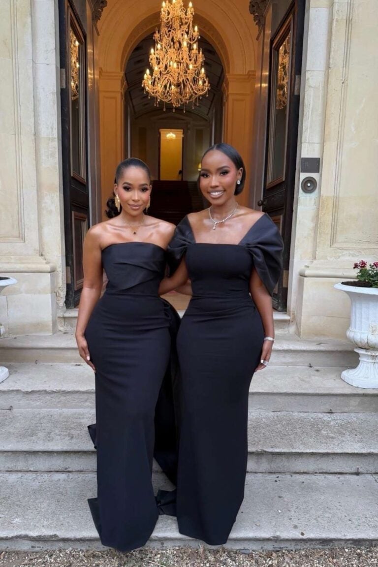 Black Strapless Gown With A-Line Skirt Black Strapless Gown With A-Line Skirt — Classy Black Tie Outfits